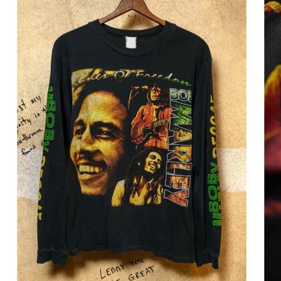 MadeWorn Tops - MADEWORN  BOB MARLEY SONGS OF FREEDOM LONGSLEEVE